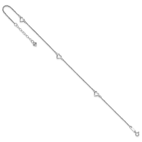 Gold Heart Anklets