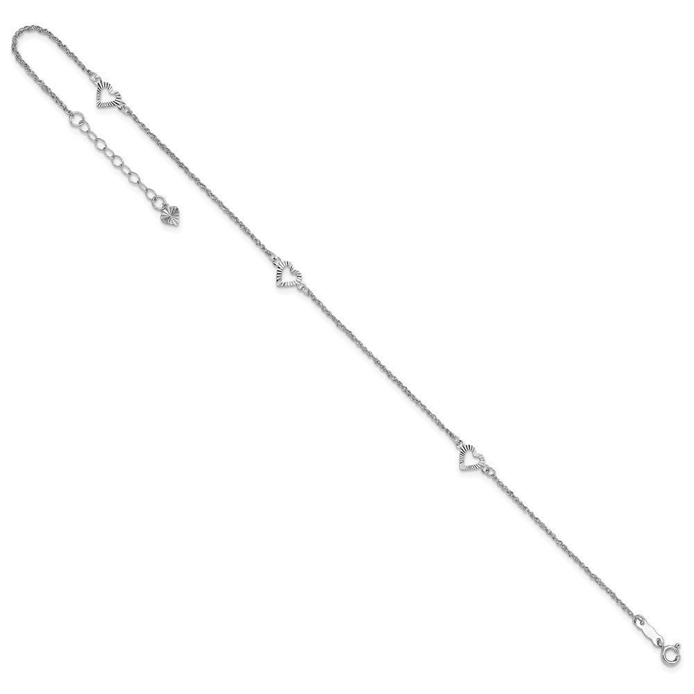 Gold Heart Anklets