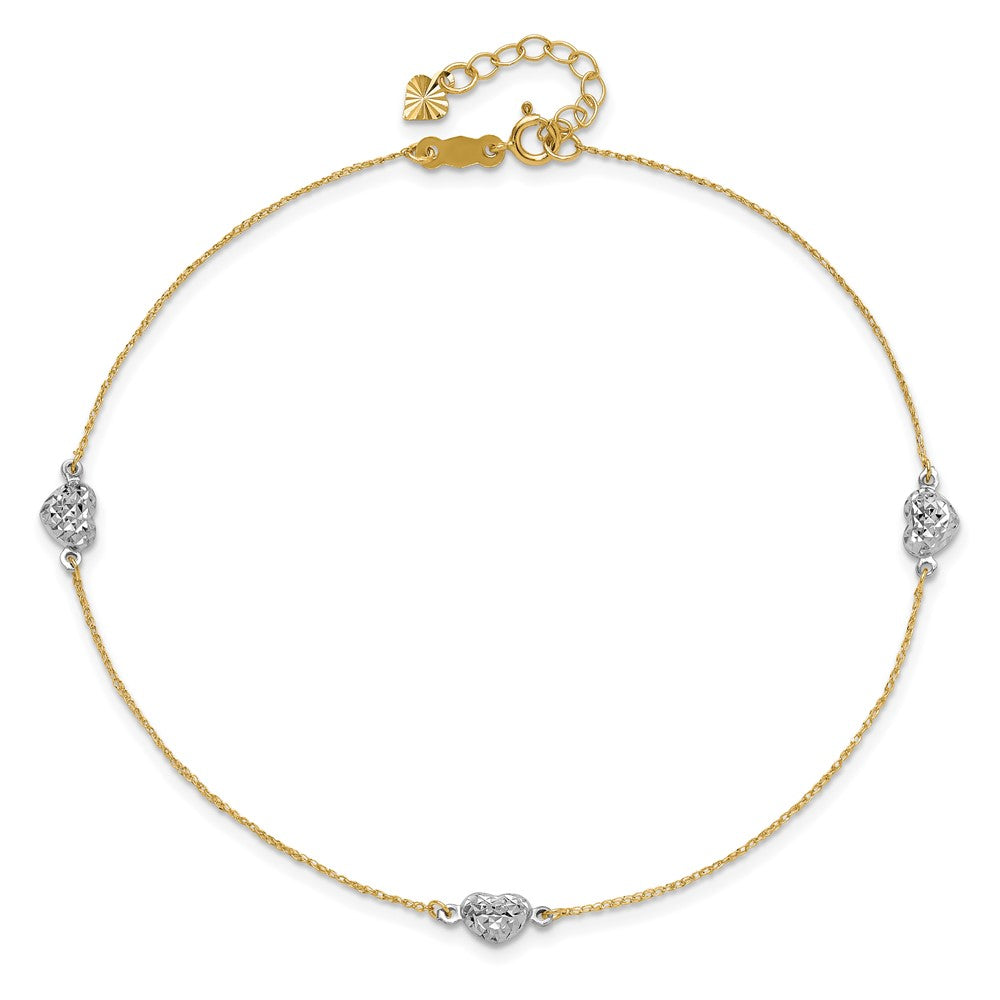 Gold Heart Anklets