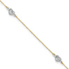 Gold Heart Anklets