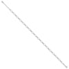 14k White Gold Fancy Figaro Link 9 inch Plus 1 inch Extender - Total 10 inch Anklet