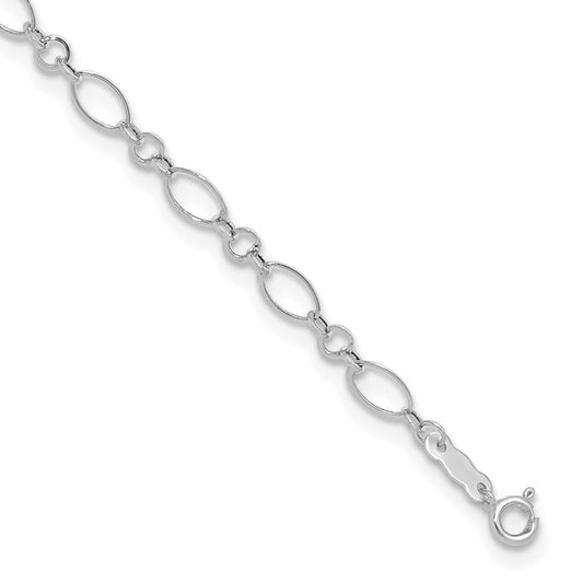 Gold Fancy Link Anklets with 1 inch extensions