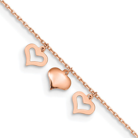 Gold Heart Anklets
