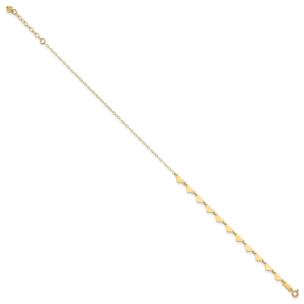 Gold Heart Anklets