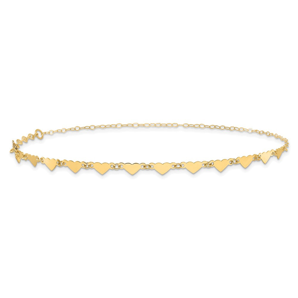 Gold Heart Anklets