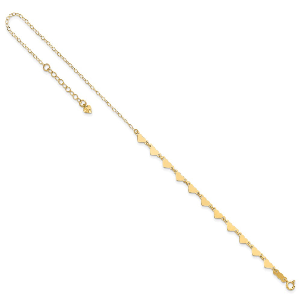 Gold Heart Anklets