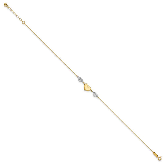 Gold Heart Anklets