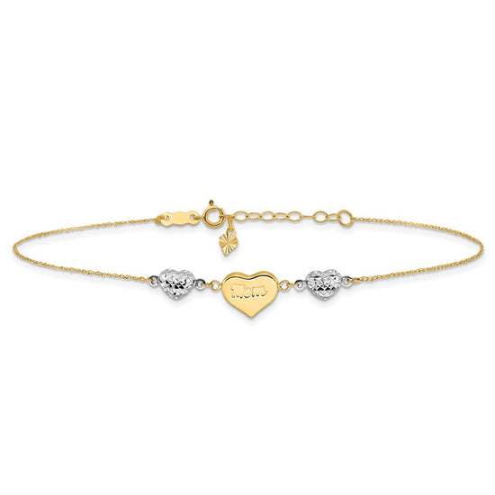 Gold Heart Anklets