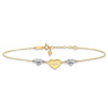 Gold Heart Anklets