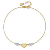 Gold Heart Anklets