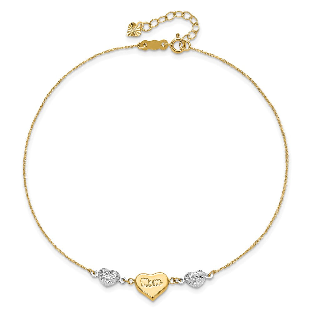 Gold Heart Anklets