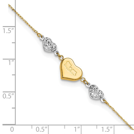 Gold Heart Anklets