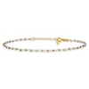 14K Two-tone Chain with Mirror Beads 9 inch Plus 1 inch Extender Total 10 inch Anklet