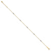 14K Two-tone Fancy Twist 5-Station 9 inch Plus 1 inch Extender - Total 10 inch Anklet