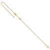 14K Polished Arrow 9 inch Plus 1 inch Extender - Total 10 inch Anklet