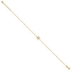 14k Ships Wheel 9 inch Plus 1 inch Extender - Total 10 inch Anklet