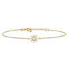 14k Ships Wheel 9 inch Plus 1 inch Extender - Total 10 inch Anklet