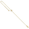 14k Ships Wheel 9 inch Plus 1 inch Extender Total 10 inch Anklet