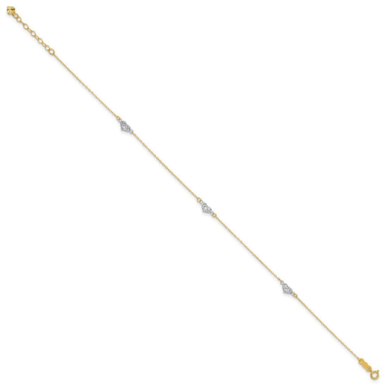 Gold Heart Anklets