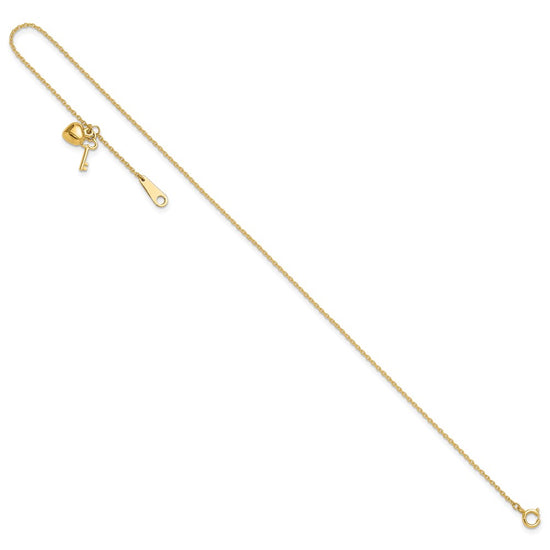 Gold Heart Anklets