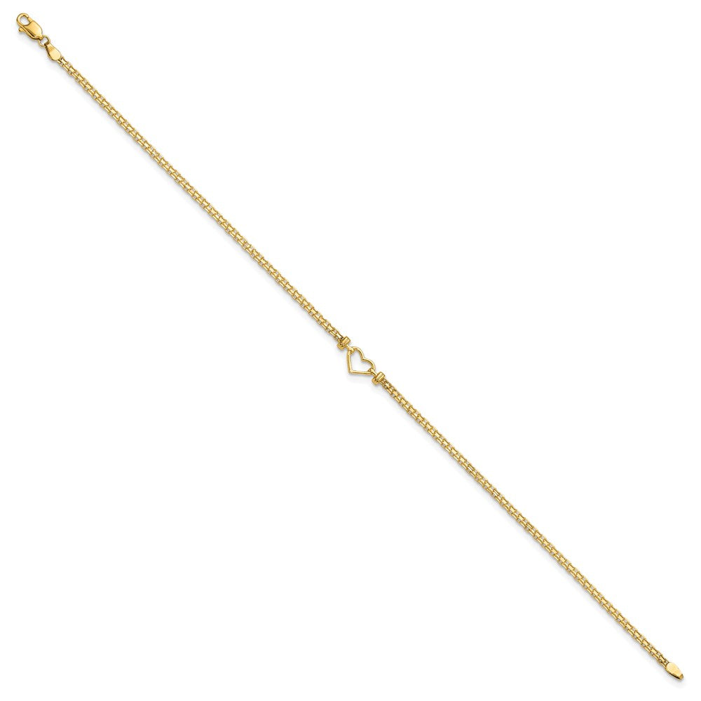 Gold Heart Anklets