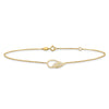14K Cut-out Wing 10 inch Plus 1 inch Extender - Total 11 inch Anklet