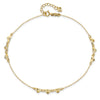 14K Diamond-cut Hearts 9 inch Plus 1 inch Extender - Total 10 inch Anklet