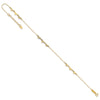 14K Diamond-cut Hearts 9 inch Plus 1 inch Extender - Total 10 inch Anklet