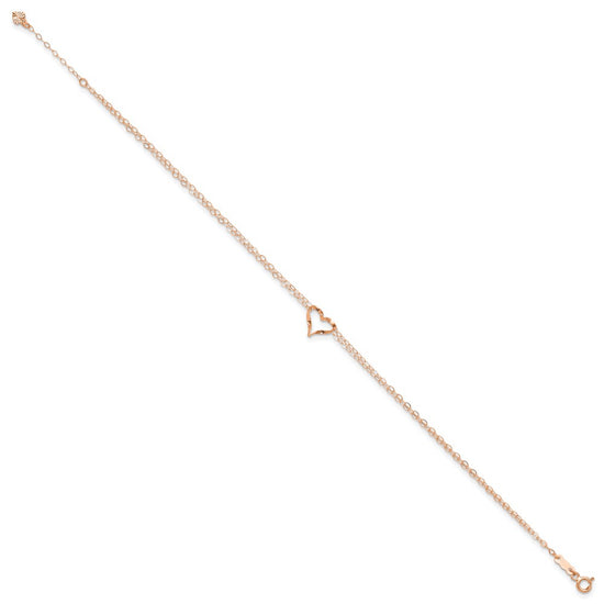 Gold Heart Anklets