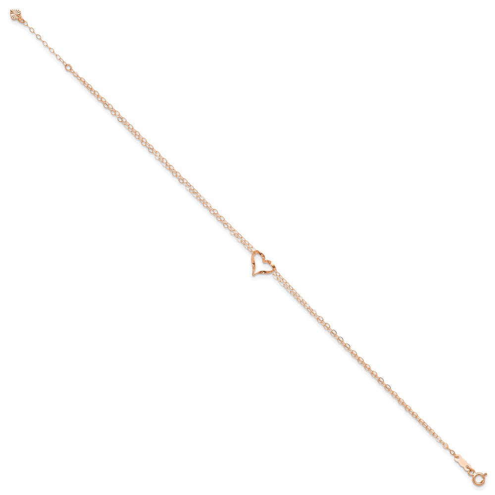 Gold Heart Anklets