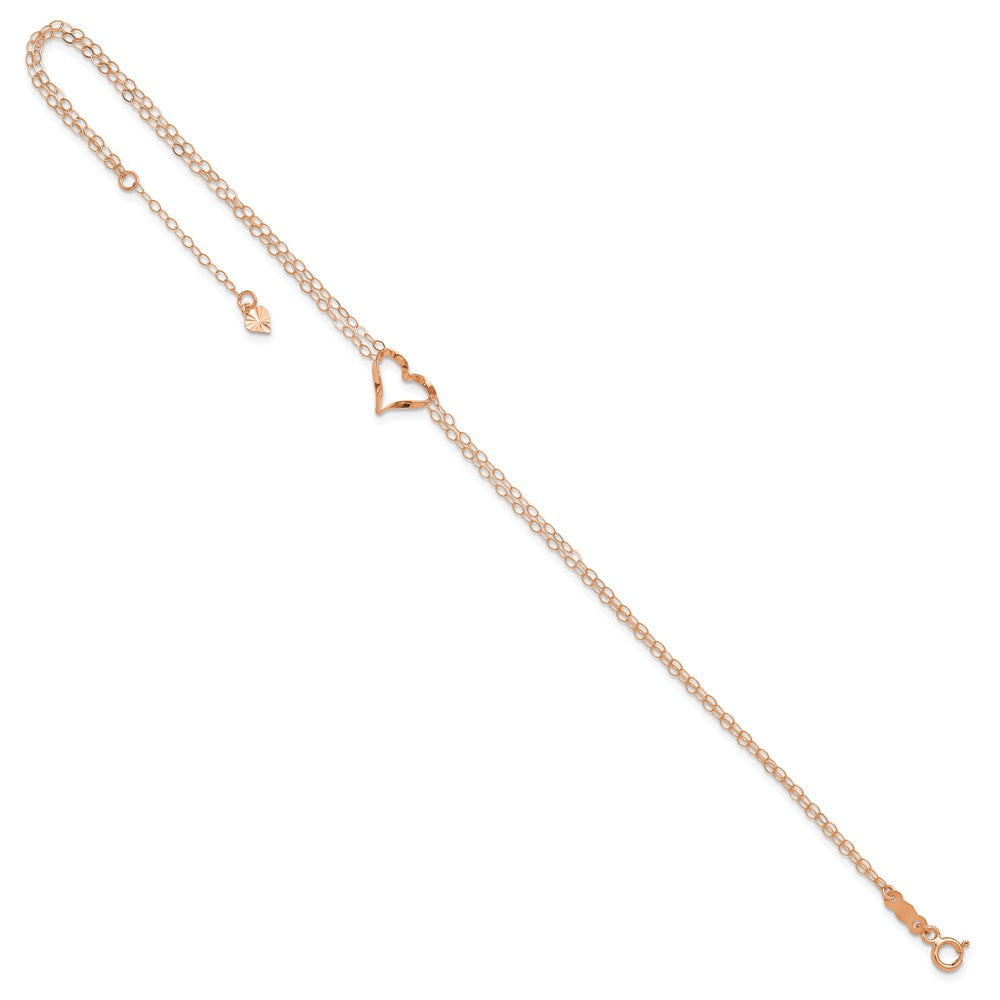Gold Heart Anklets