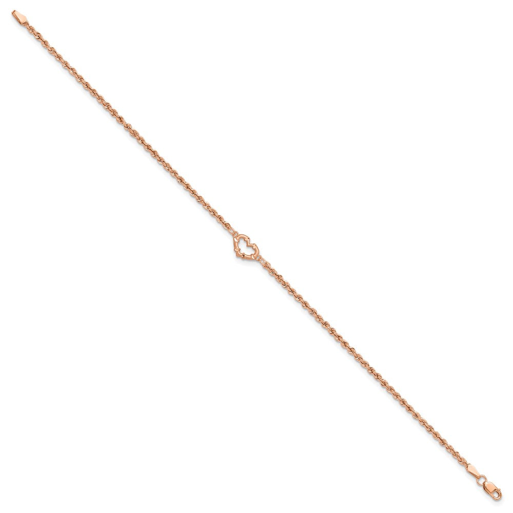 Gold Heart Anklets