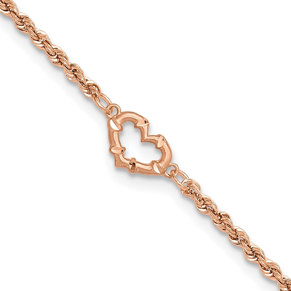Gold Heart Anklets