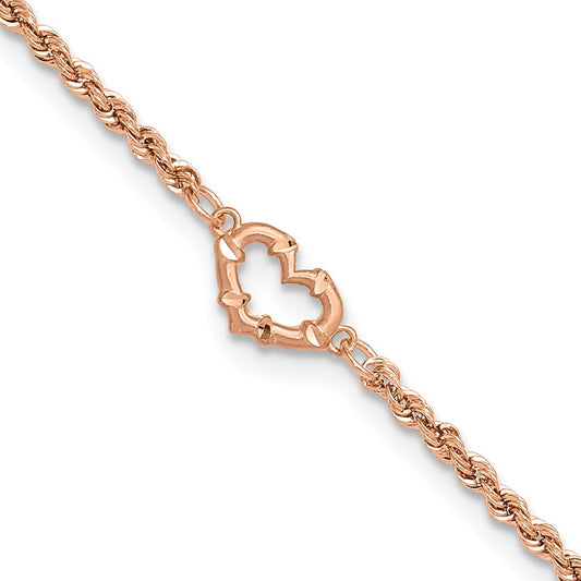 Gold Heart Anklets