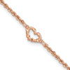 Gold Heart Anklets