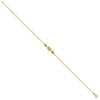 14K Fancy Mariner Link 9 inch Plus 1 inch Extender - Total 10 inch Anklet
