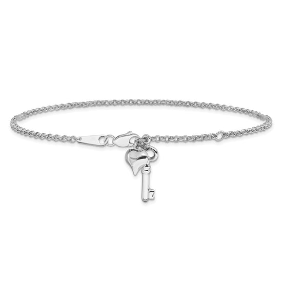 Gold Heart Anklets