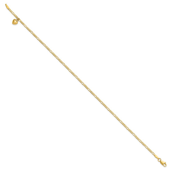 Gold Heart Anklets