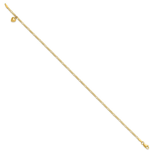 Gold Heart Anklets