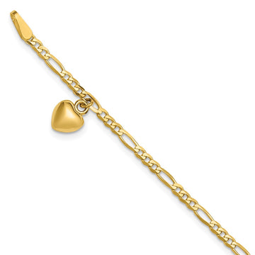 Gold Heart Anklets