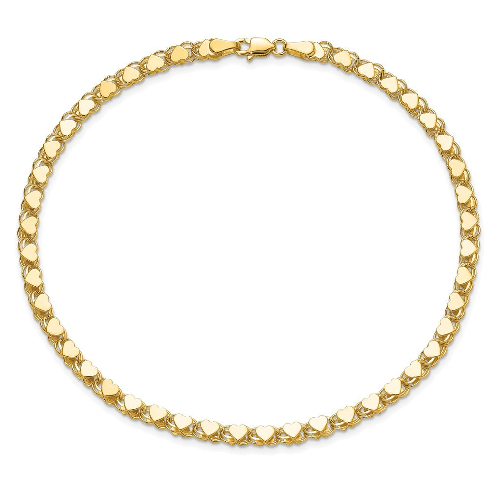 Gold Heart Anklets