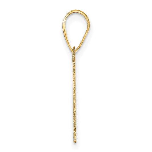 14k Polished Number 1 Pendant