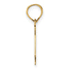 14k Polished Number 4 Pendant