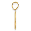 14k Polished Number 10 Pendant