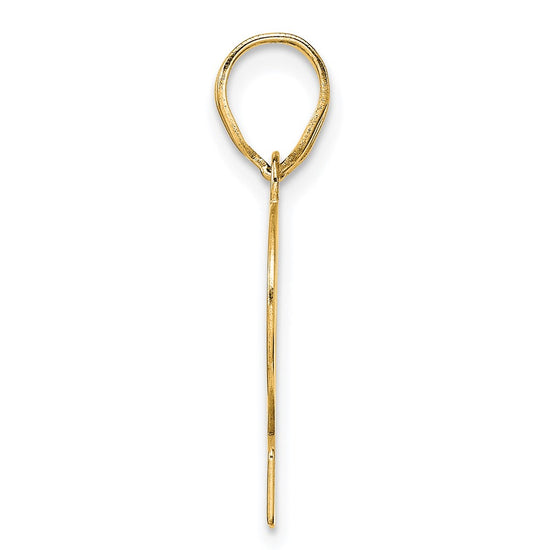 14k Polished Number 12 Pendant