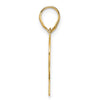 14k Polished Number 12 Pendant