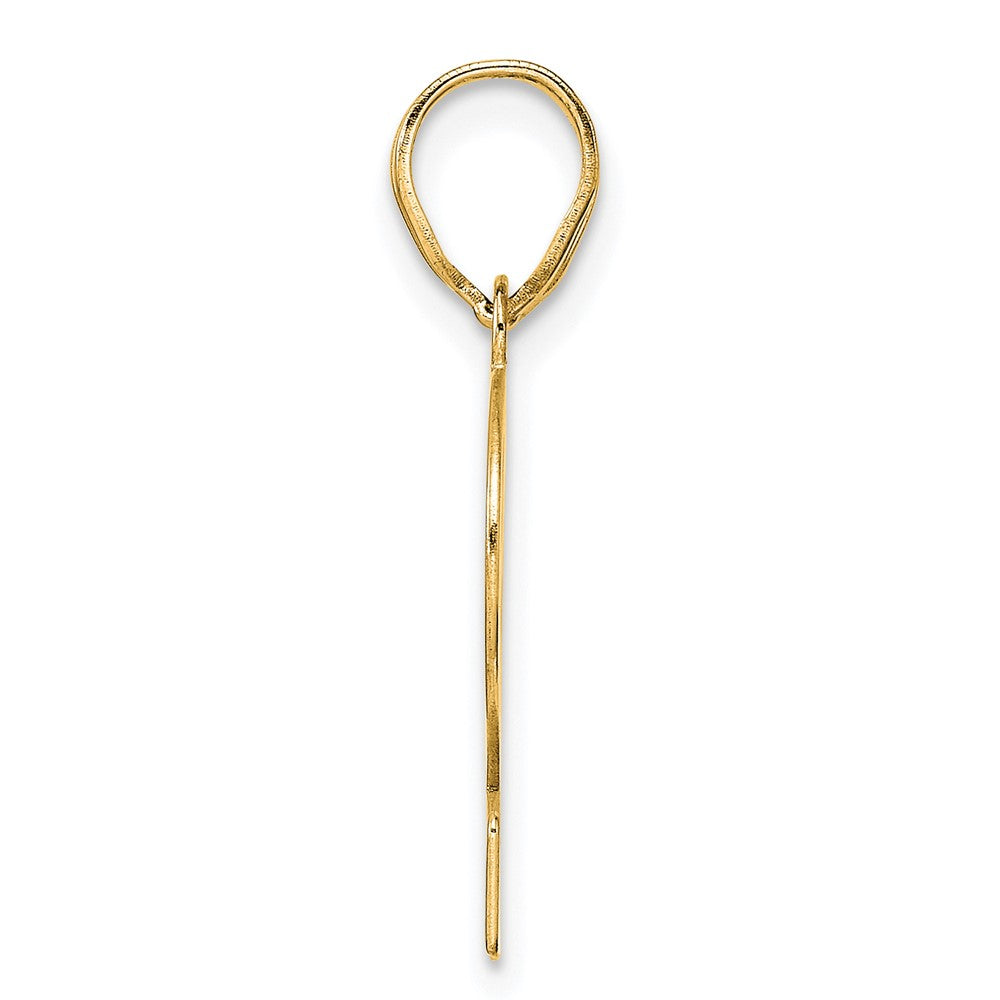 14k Polished Number 12 Pendant