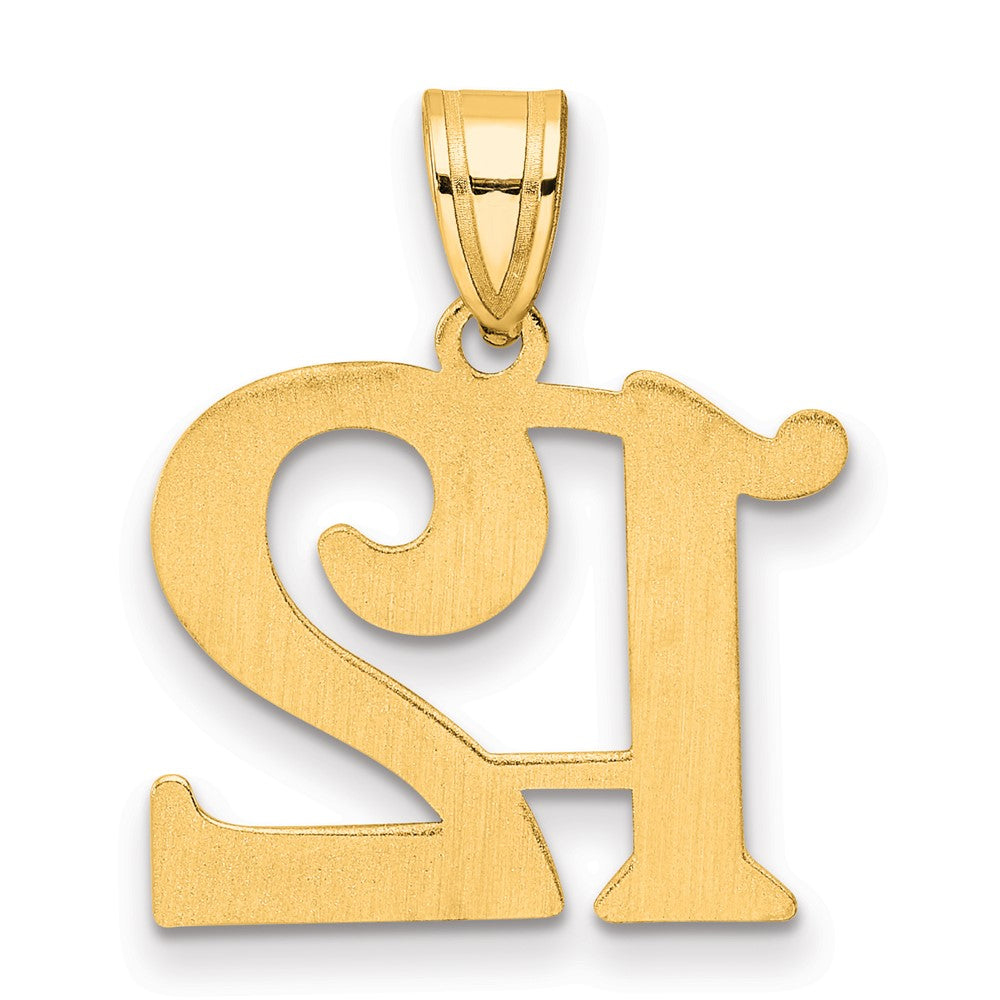 14k Polished Number 12 Pendant