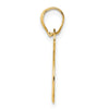 14k Polished Number 15 Pendant