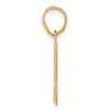 14k Polished Number 17 Pendant